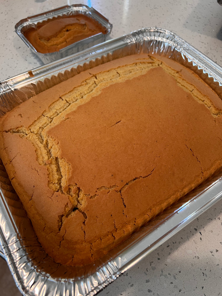 Medium vegan cornbread.